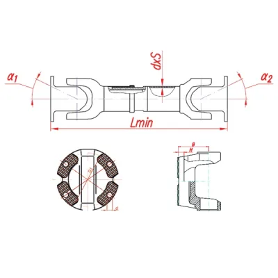 Вал карданный (659мм)