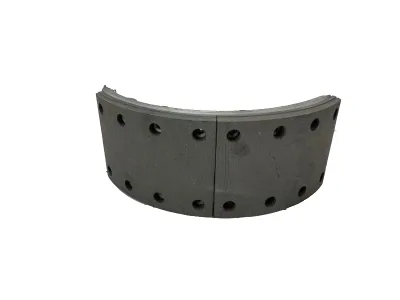 Колодка тормозная в сборе (на 53229) ЛИТАЯ (с длинной накладкой) 53229-3501090-41