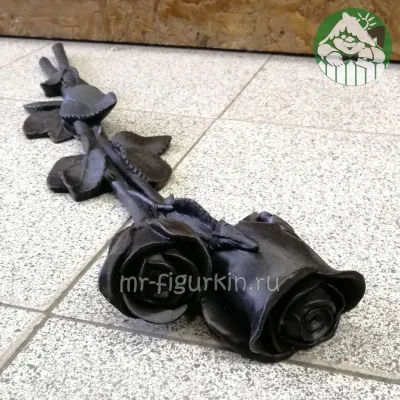 Фигура Розы две черные L-64 см