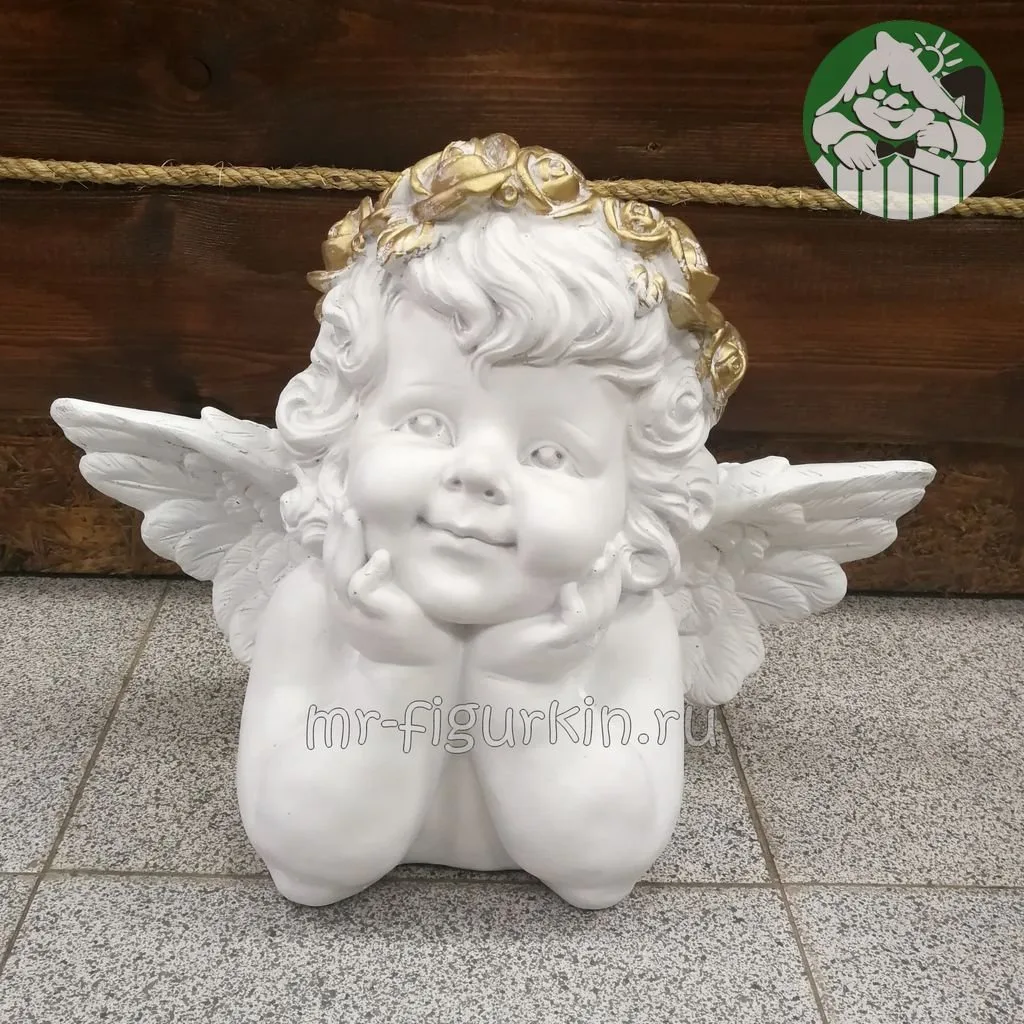 Фигурка Ангел лежит мечтает H-32 см L -24 см