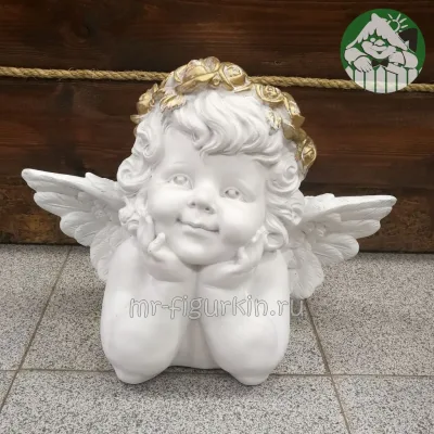 Фигурка Ангел лежит мечтает H-32 см L -24 см