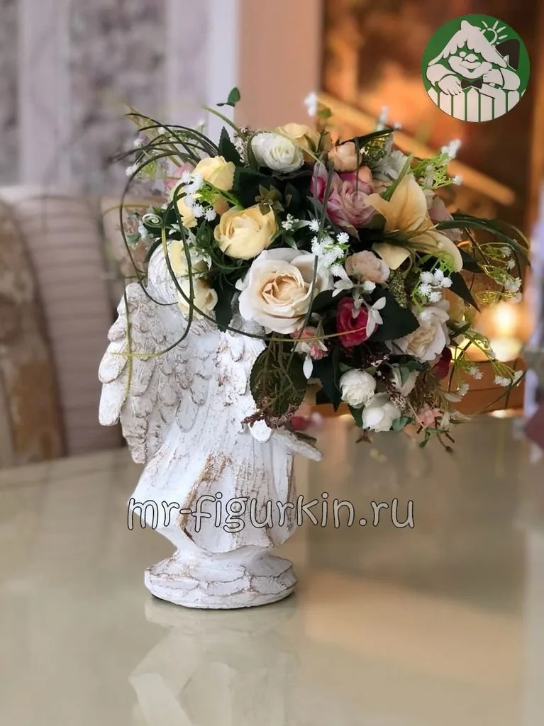 Фигура Ангел поилка H-31 см