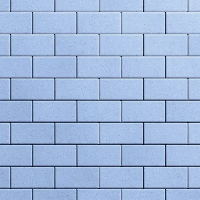 Тротуарная плитка "Кирпичик", 40/50/60  мм, цвет  Светлая сталь