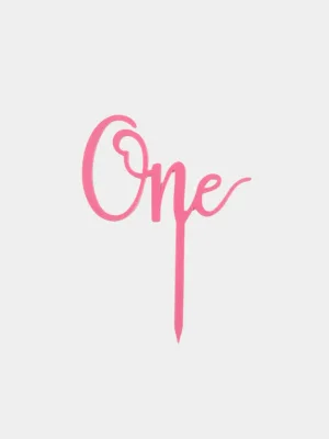 Топпер One розовый, акрил