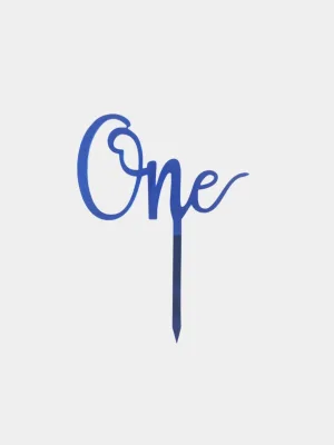 Топпер One синий, акрил