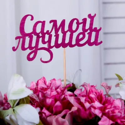Топпер Самой лучшей, фуксия дер