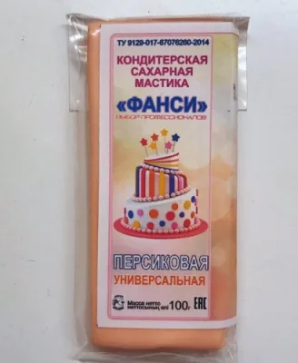 Мастика Фанси персиковая, 100гр