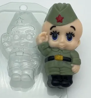 Форма пластиковая Малыш солдат