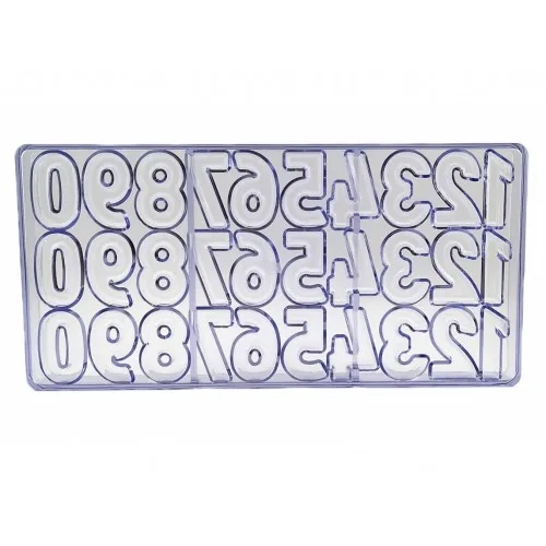 Форма поликарбонатная Цифры h-4см 27*13см
