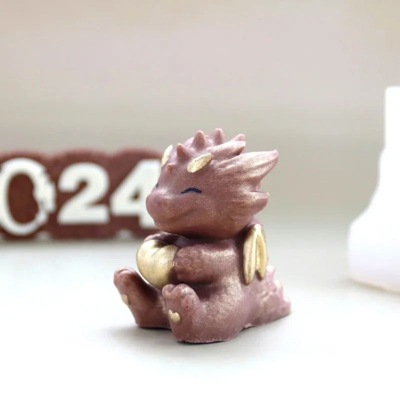 Силиконовый молд 3D Драконик. 65*50*65мм
