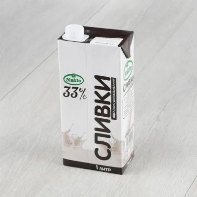Сливки Эlakto 33% 1л