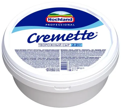 Сыр творожный Cremette Hochland 65%, 2,2кг