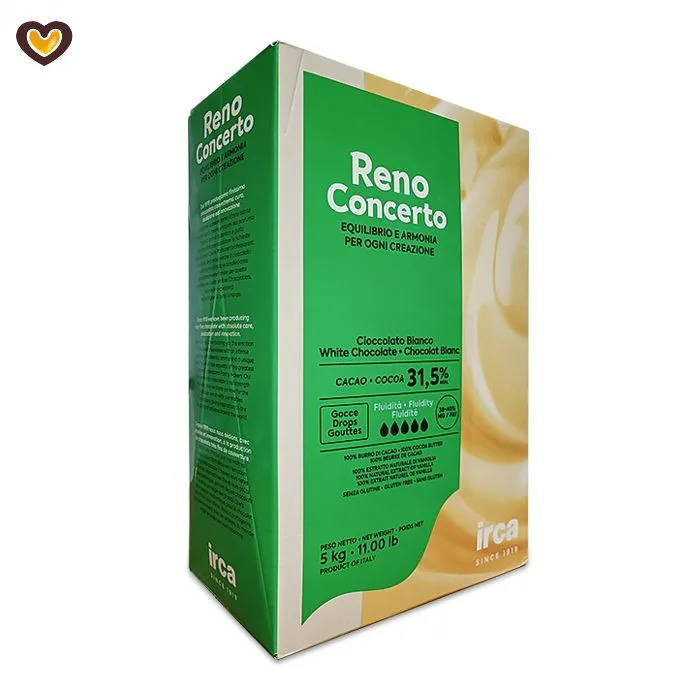 Шоколад белый IRCA Reno Concentrato 31.5%, 200гр
