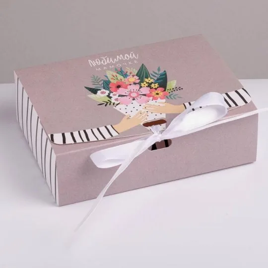 Коробка складная Любимой маме, 16,5*12,5*5см