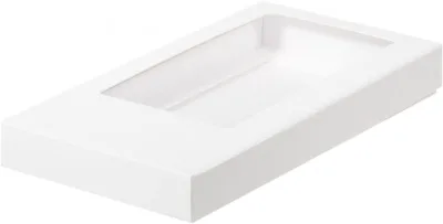 Коробка под плитку шоколада 16*8*1,7см Белая