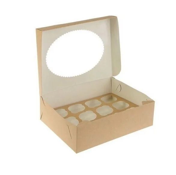 Коробка для капкейков Eco Muf 12, 25*33*10см