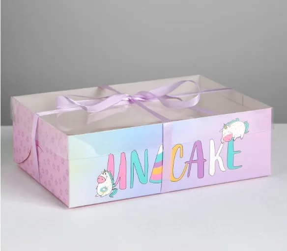 Коробка для 6 капкейков Unicake, 23*16*7,5см