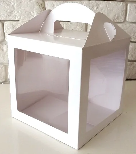 Коробка для кулича 15*15*18см, белая