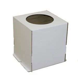 Упаковка для торта ГОФРА с окном 30*30*30см