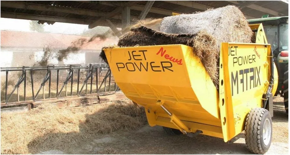 Измельчитель-выдуватель рулонов барабанного типа  JET POWER 180