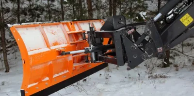 Отвал на фронтальный погрузчик Metal-Fach  «LIGHT» и на заднюю навеску, механика и гидравлика