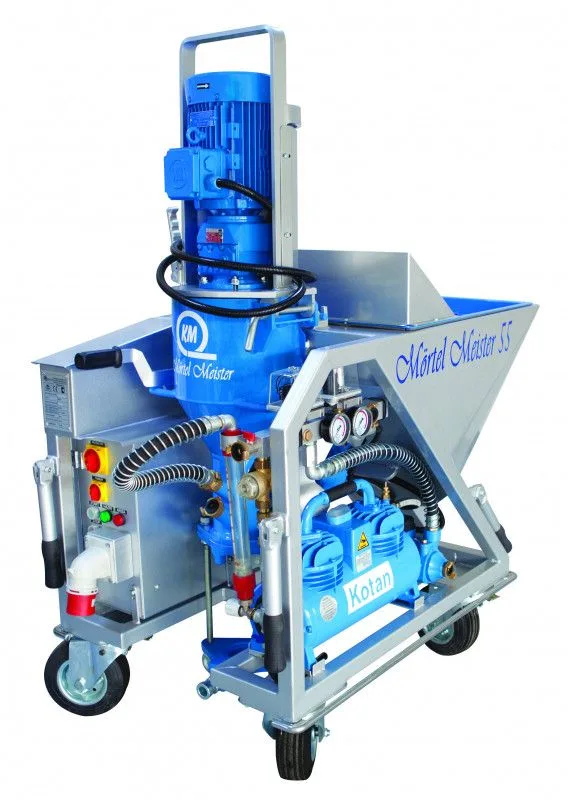 Штукатурная станция Mortel Meister 55 Maxi с встроенным водяным насосом