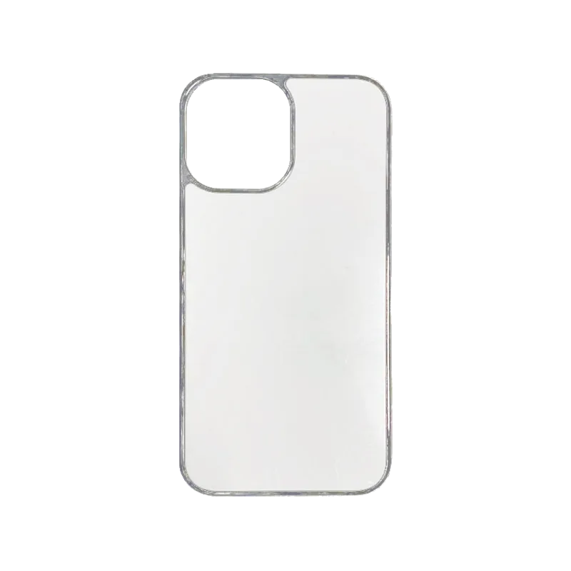 Чехол под сублимацию для iPhone 12, пластик + алюм. пластина., Белый
