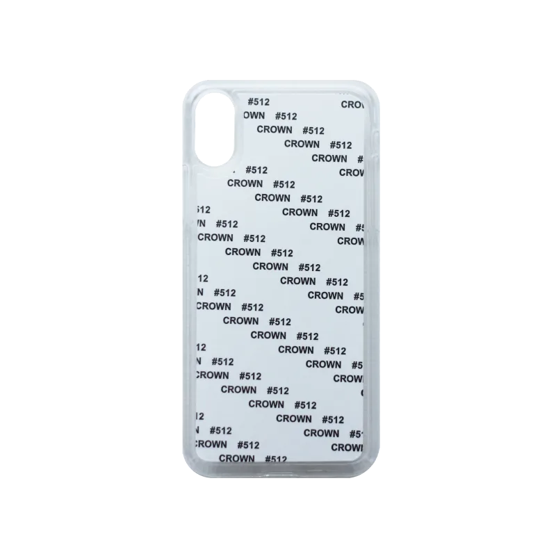 Чехол под сублимацию для iPhone Х, пластик + алюм. пластина., Белый