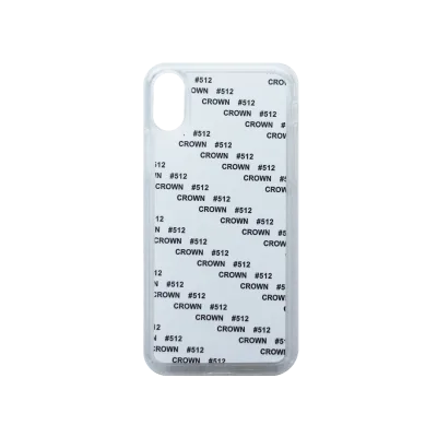 Чехол под сублимацию для iPhone Х, пластик + алюм. пластина., Белый