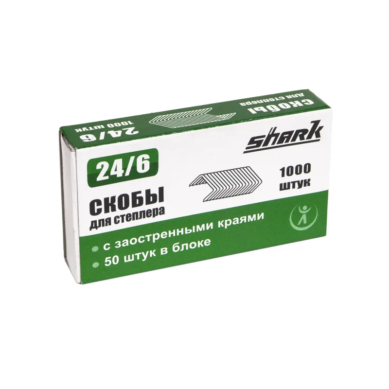 Скобы Shark R023 24/6 (1000 шт)
