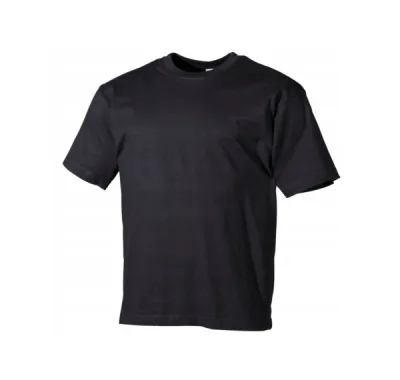 Футболка Стандарт; 100%х/б; 160 г/м2, Чёрная.