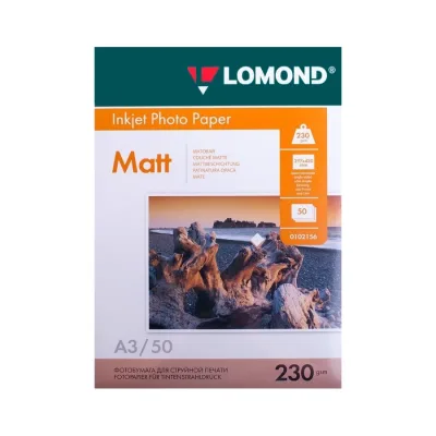 Фотобумага Lomond Matt А3 230 г/м 50 л, (01020156)