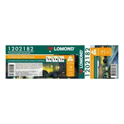 Фотобумага Lomond в рулоне матовая одностор 160г/м, 914х30х50,8 (1202182)