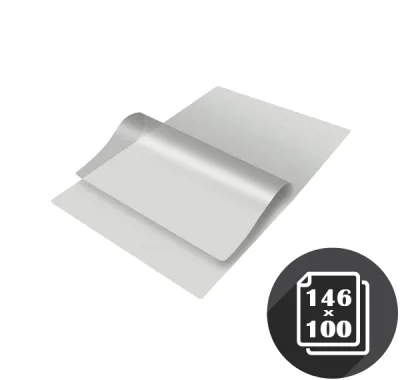 Пленка для ламинирования глянцевая 100*146 мм, 60 мкм