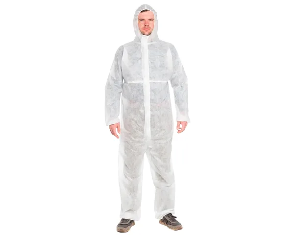 Комбинезон одноразовый спанбонд 60 гр/м2 белый