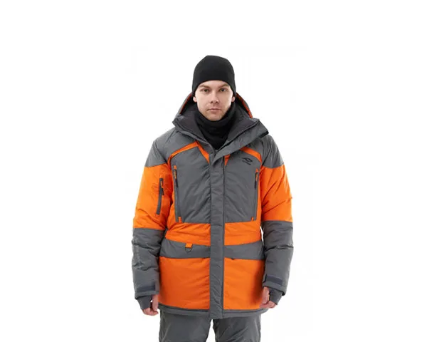 Костюм Ягуар Мужской (Таслан/Оранж-Графит) Зима (-45)