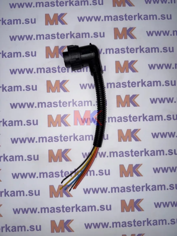 Штекер заднего фонаря угловой 6 контактов байонет