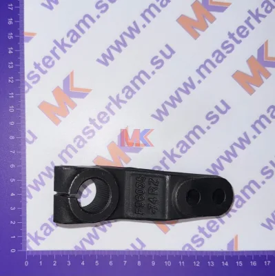 Рычаг переключения передач на МАЗ КПП F96035-74 (кривой, 2 отверстия)