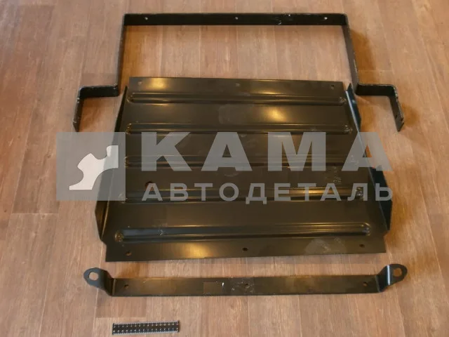 защита двигателя КамАЗ В СБОРЕ (4310-1301400 кожух радиатора защитный С кронштейнами)