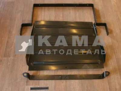 защита двигателя КамАЗ В СБОРЕ (4310-1301400 кожух радиатора защитный С кронштейнами)