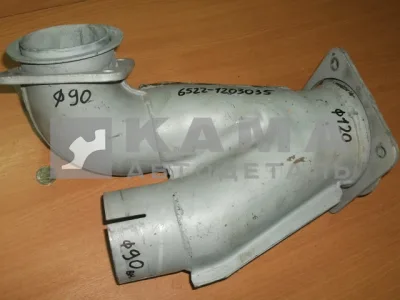 тройник глушителя 6522-1203035 (Д-90/120, загнут один конец)