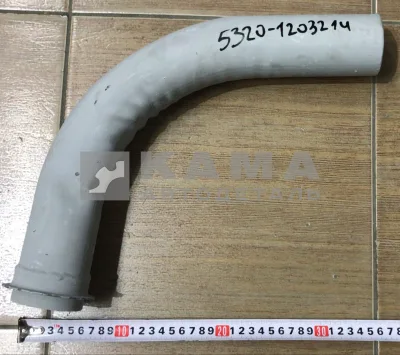 труба глушителя стар.обр. (Д=60мм) 5320-1203214 (короткая, кривая) (5320-214)