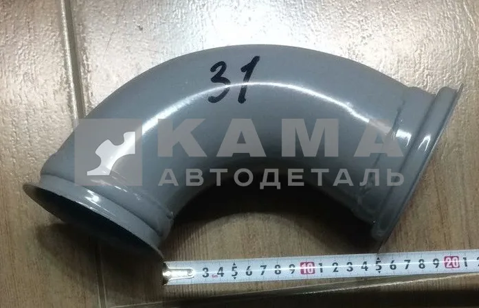 труба приемная - УГОЛ от турбины Е-4 "хомуты" (-31 "эконом") 6520-1203008(09)-31