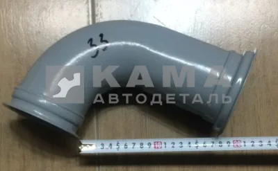 труба приемная - УГОЛ от турбины Е-4 "хомуты" (-33 "эконом") 6520-1203008-33