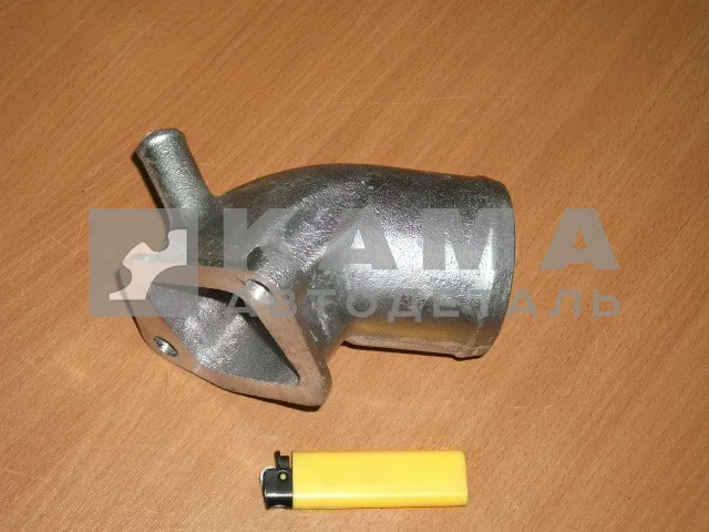 патрубок помпы 54115-1303058-10 (алюм., с штуцером для печки)