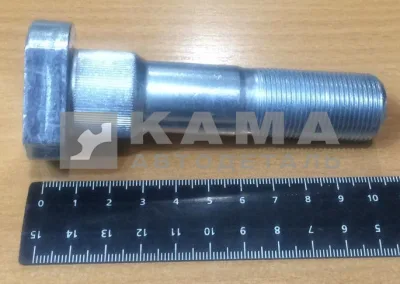 шпилька колеса М22х 95 МАДАРА 637-00.00.12 (БЕЛАЯ с Шлицами). (У86) (ОРИГИНАЛ)