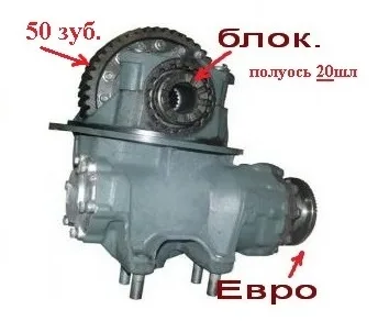 Редуктор зад.м. 50з, 20шл, С Блок, ЕВРО (кап.ремонт ГАРАНТИЯ 3мес.)53229-2402011-20