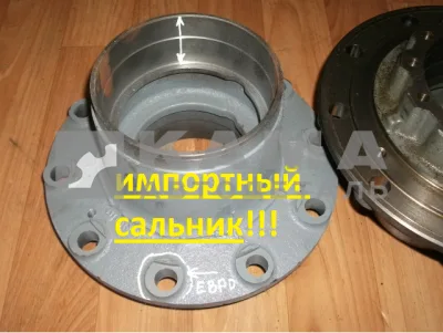 ступица колеса 43114 голая ЕВРО (внутр. подш.7518(34мм), импорт.сальник) 43114-3103015-20 ПАО КАМАЗ*