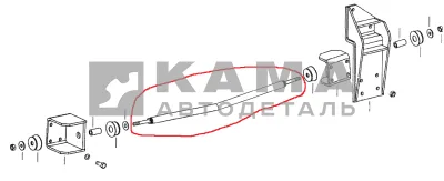 штанга Раздаточной Коробки реактивная (крепления) 65225-1801010 (тяга реактивная)*