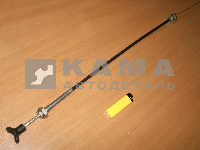 трос Газа ручного (фиксир.) ЕВРО (на панели, короткий, с гайкой) 53205-1108120-99